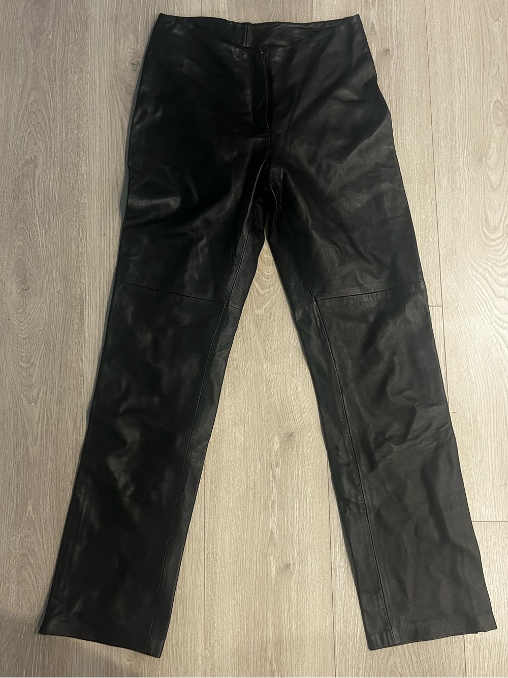 BeBe Black Straight-Leg Leather